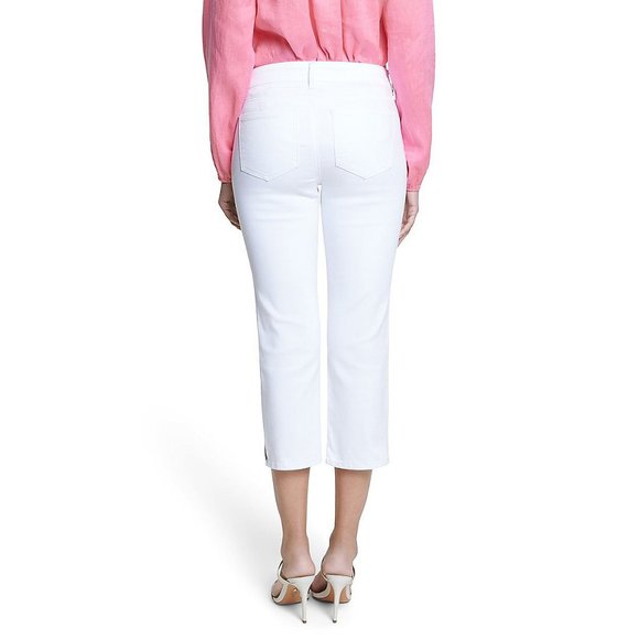 NYDJ Cool Embrace Skinny Crop Side Slits Optic - a377695 - Picture 3 of 4